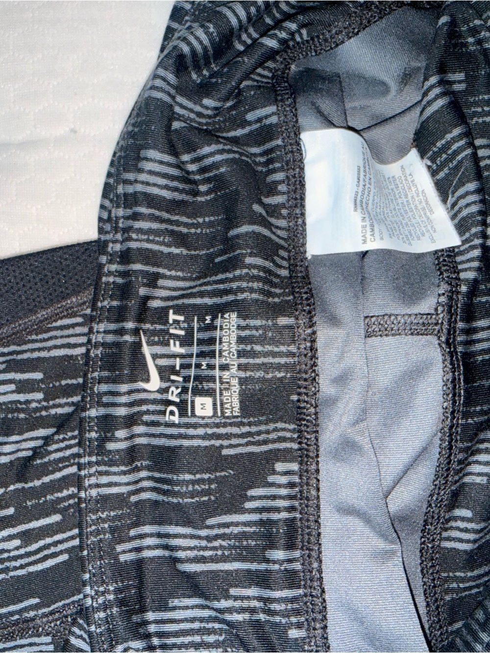 167. Nike Black & Gray Dri-FIT Athletic Leggings - Picture 4 of 4
